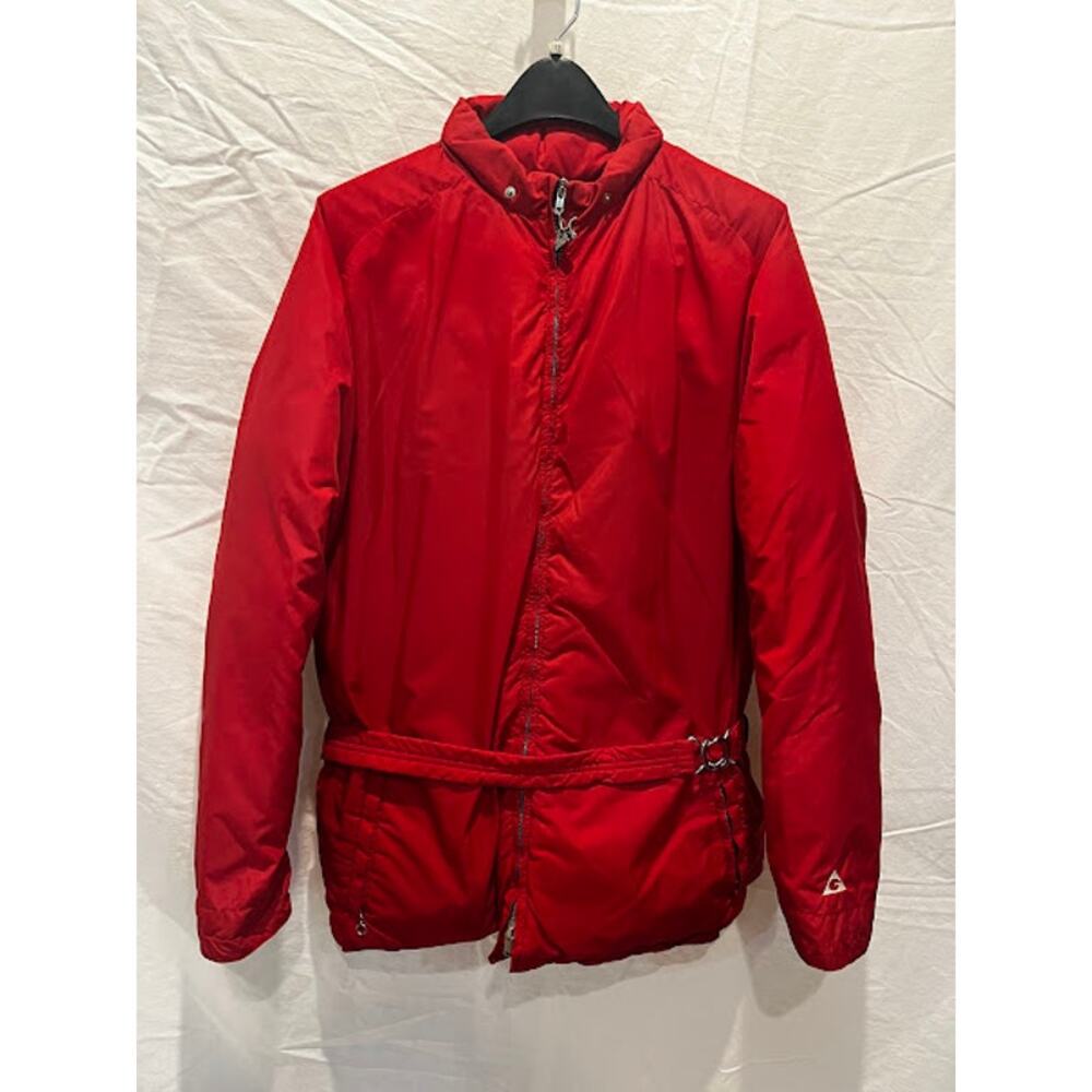 VTG Gerry Jacket Mens Full Zip Ski Down Jacket Hidden Hood 70s Sz M